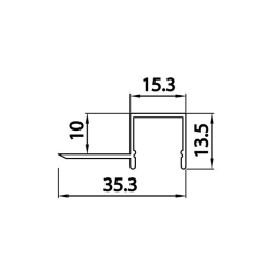 Profil Led Masterled GK single 2m anodowany-23287