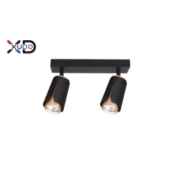 XD-IK262B Kinkiet GU10 LED x2 czarny+złoty-28522