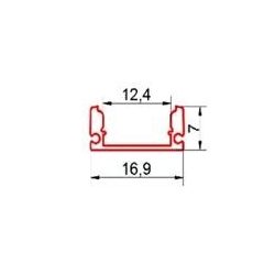 Profil Led Masterled nawierzchniowy 1m anodowany-29714