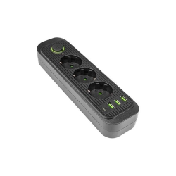 Przedłużacz Modi czarny 3x230V + 3x USB-A 1x USB-C-30501