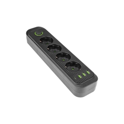 Przedłużacz Modi czarny 4x230V + 3x USB-A 1x USB-C-30509