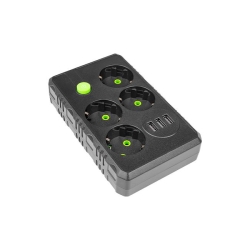 Przedłużacz Modi czarny 4x230V + 3x USB-A.-30525