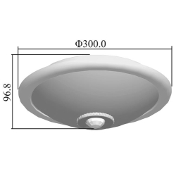 Plafon 2xE27 PIR PC-30539