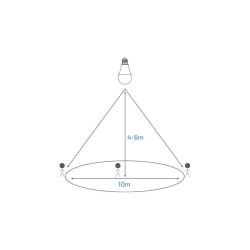 Żarówka LED E27 czujnik mikrofalowy A60 3000K 11W-30752