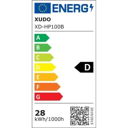 XD-HP100B Panel LED natynk 600x600 czarny 28W 4500-31318