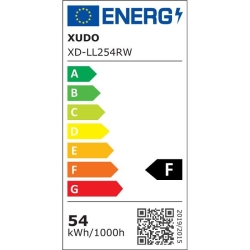 XD-LL254RW Plafon LED 3CCT 54W czarny+złoto pilot-32050