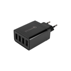 Zasilacz Quick Charge 20W 4xUSB-A czarny-33239