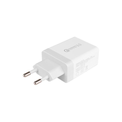 Zasilacz Quick Charge 20W 4xUSB-A biały-33242