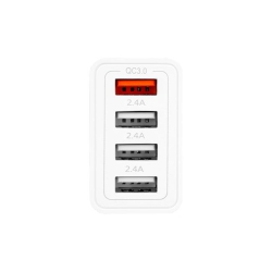 Zasilacz Quick Charge 20W 4xUSB-A biały-33244