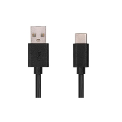 Kabel USB A-C 1M 10W czarny-33272