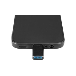 Adapter przejściówka USB-A do USB-C 5A czarny-33949